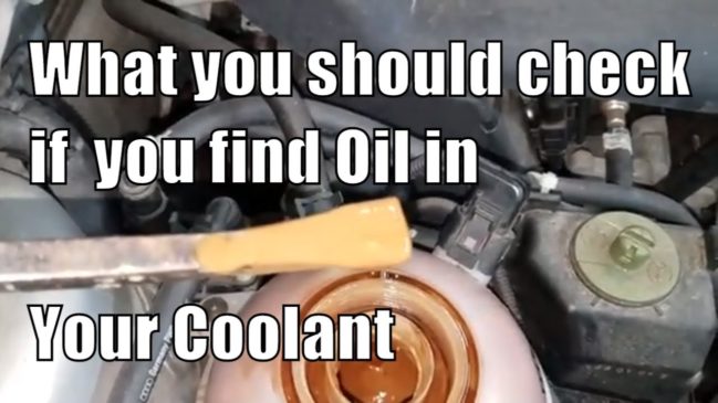 Signs Of Coolant In Engine Oil