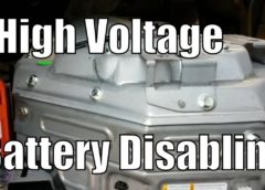 Hybrid High Voltage Battery Disabling