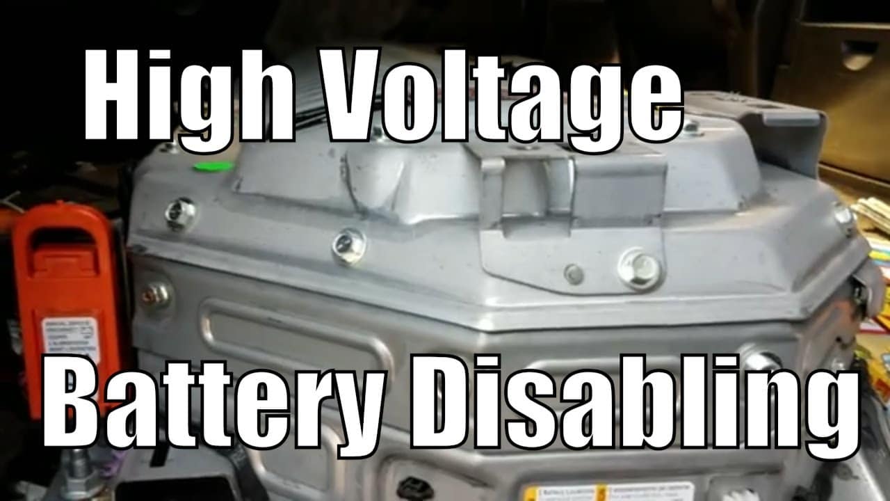 Hybrid High Voltage Battery Disabling