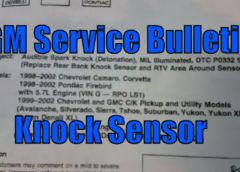 GMC Chevy P0332 P0327 Knock Sensor Circuit Low Input