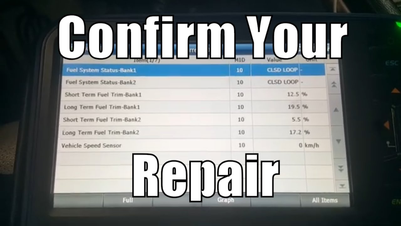 How to Confirm Your Repair P0171 P0174 System Lean