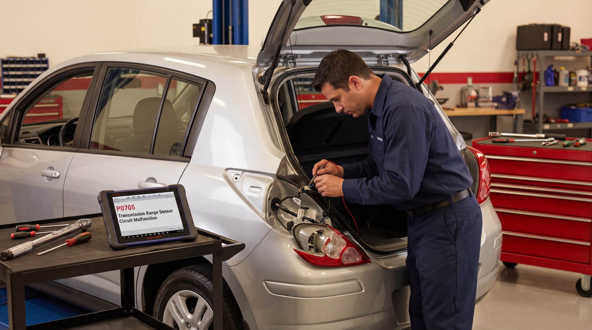 Featured image: Code P0705 on Nissan Versa Transmission Range Sensor "Not what You Think" - professional automotive repair guide