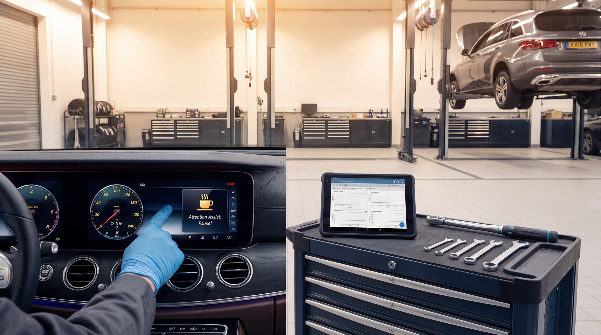 Featured image: Here is why a picture of a cup of coffee in my Mercedes display? - professional automotive repair guide