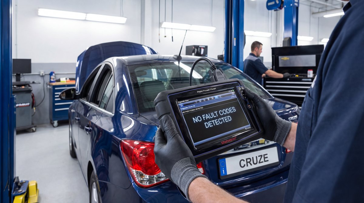 Step-by-step guide showing using a scan tool when there are no codes in a professional auto repair shop