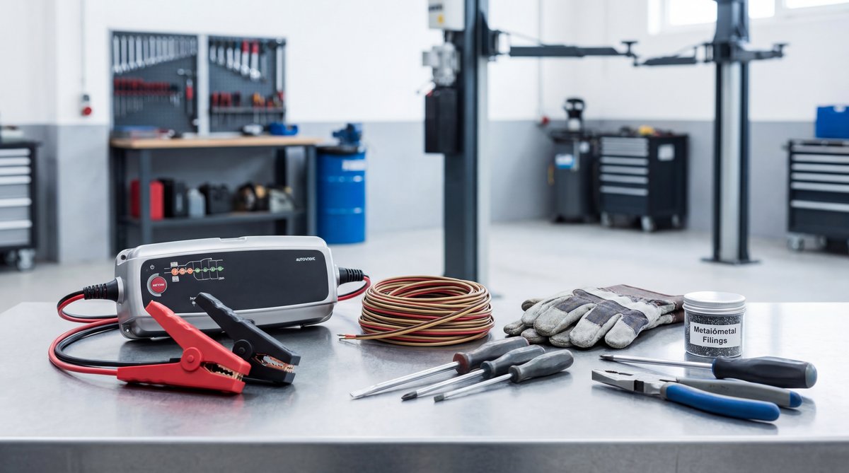 Step-by-step guide showing what you need for this process in a professional auto repair shop