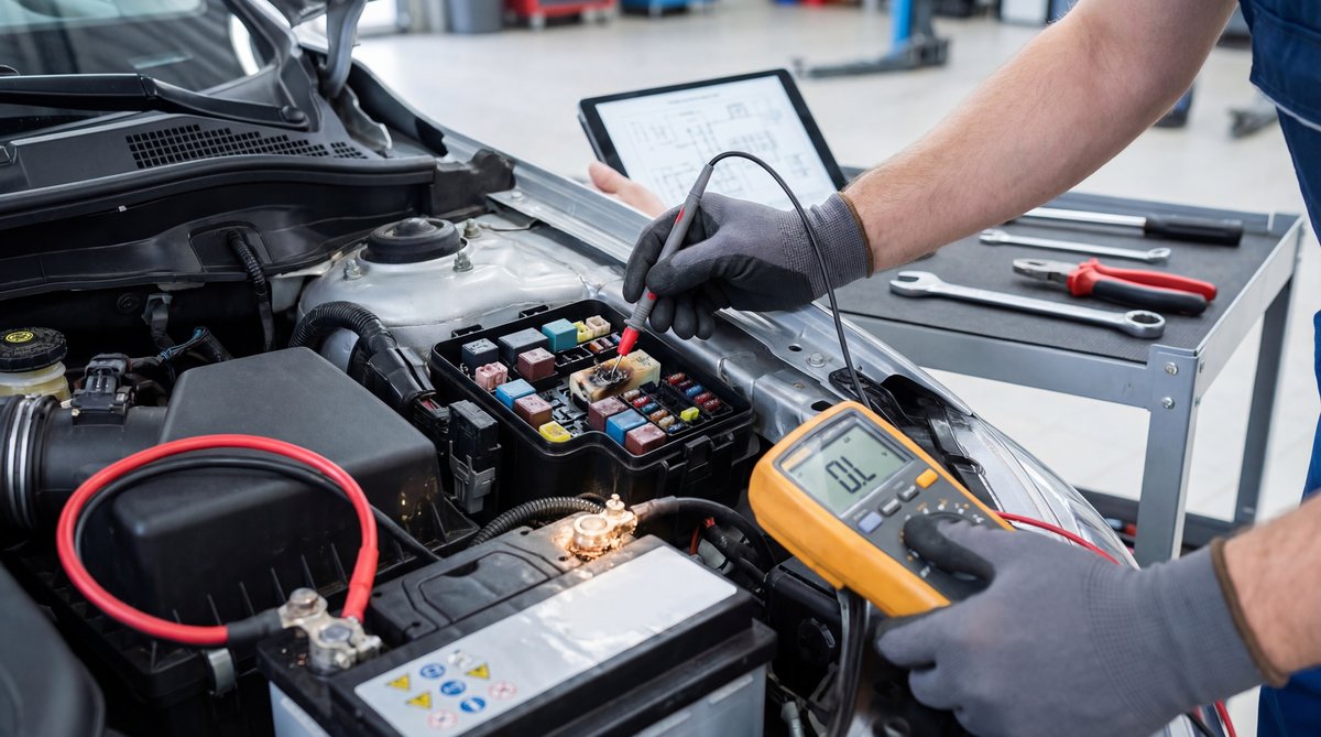 Step-by-step guide showing how your car tries to protect itself in a professional auto repair shop