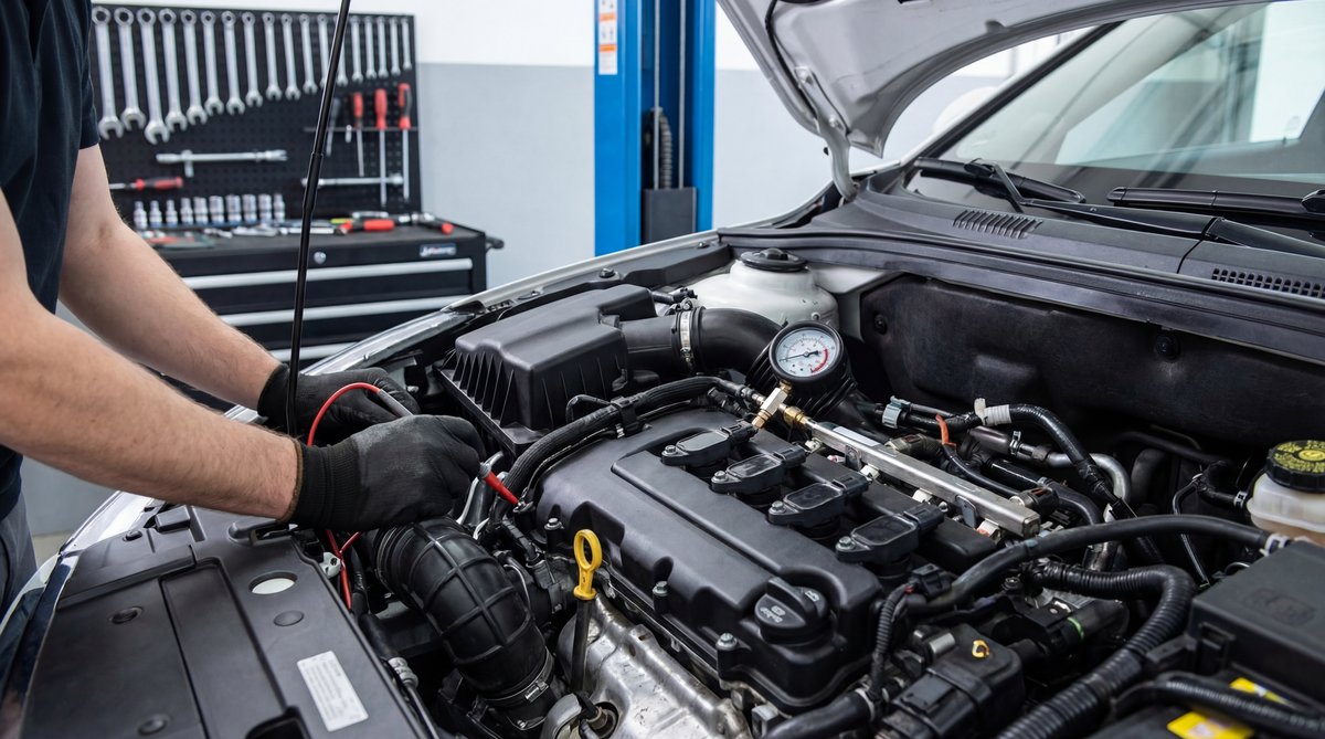 Step-by-step guide showing most common causes of this issue in a professional auto repair shop