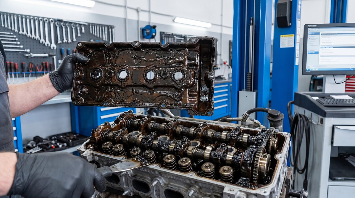 Step-by-step guide showing what those thick additives are really hiding in a professional auto repair shop