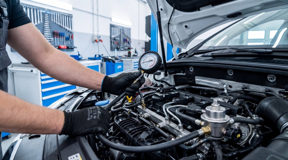 Checking Fuel Pressure and Related Components - automotive repair process