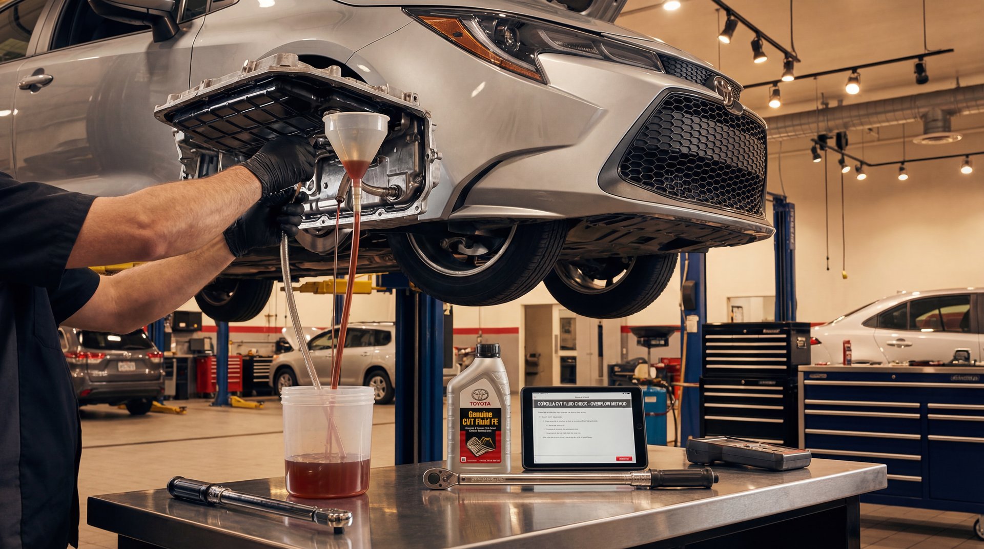 Featured image: CVT Transmission Fluid Check: Toyota "No Dip Stick" - professional automotive repair guide