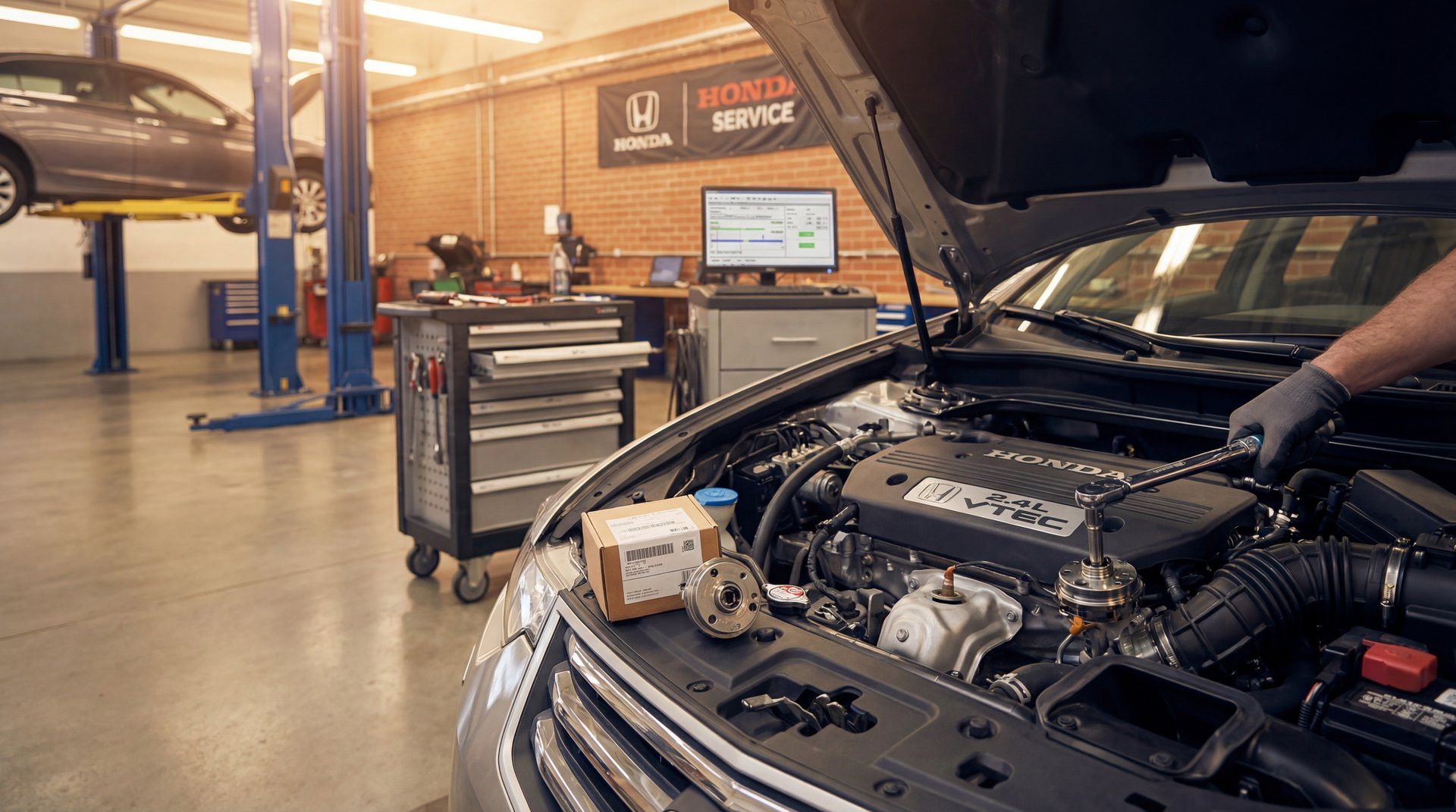 Featured image: Honda Engine Rattle at cold Start "VVT Actuator Replacement" - professional automotive repair guide