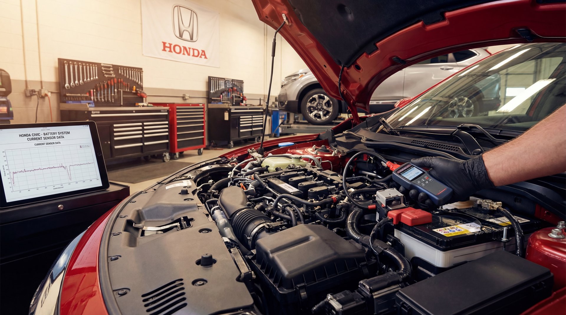 Featured image: Honda battery light, not what you would think! #automobile #Honda - professional automotive repair guide