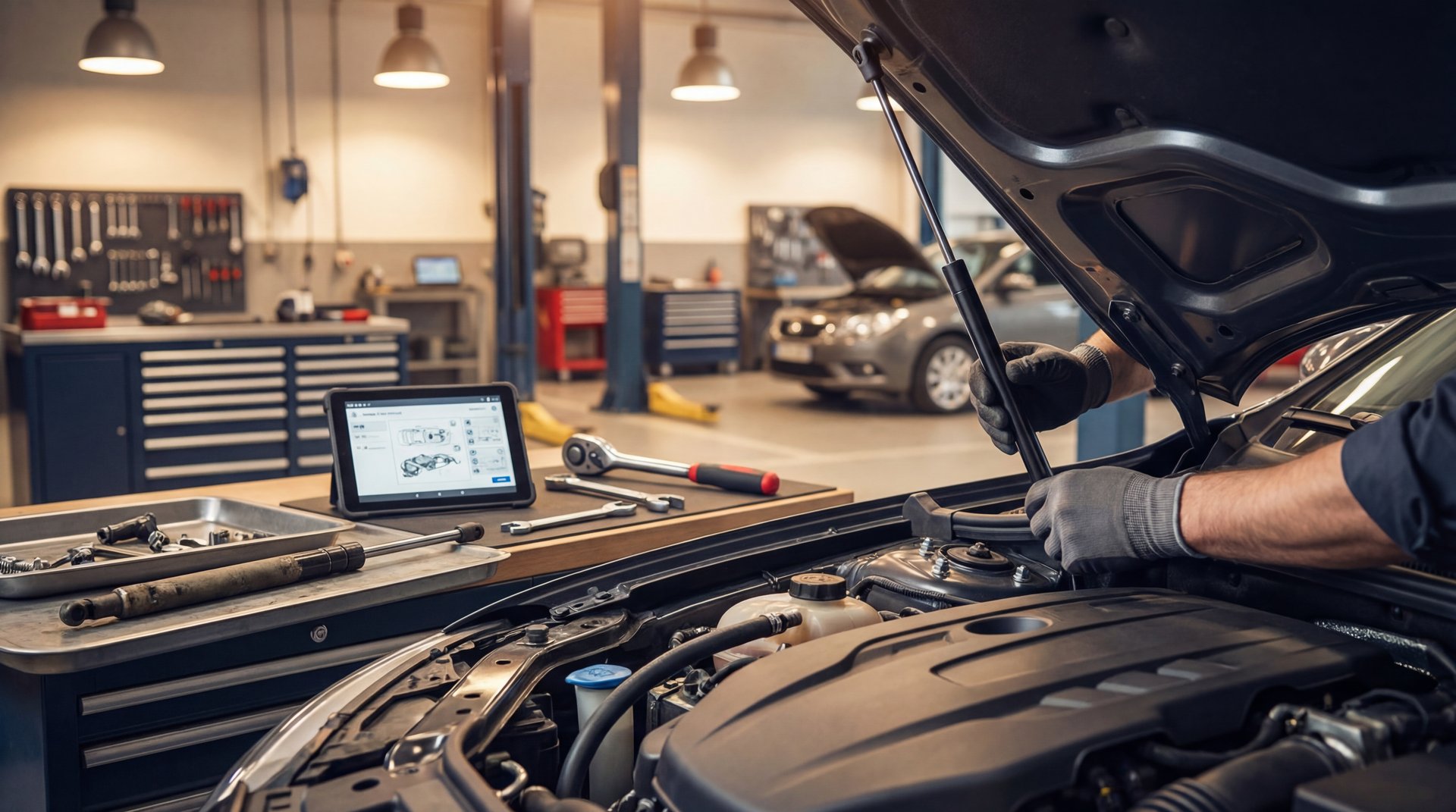 Featured image: Trick for making your car hood stay up "Bad hood shocks" - professional automotive repair guide